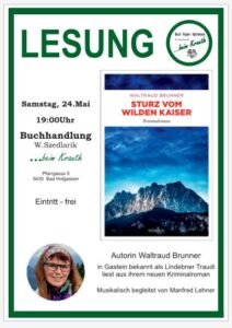beim Krauth Lesung Sturz vom Wilden Kaiser Brunner Waltraud beim Krauth Lesung Sturz vom Wilden Kaiser Brunner Waltraud